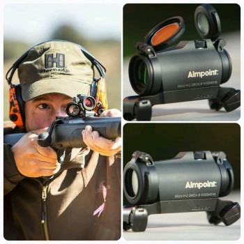 Blaser R8 Aimpoint Micro H2 2moa Hornady SST MSA Sordin